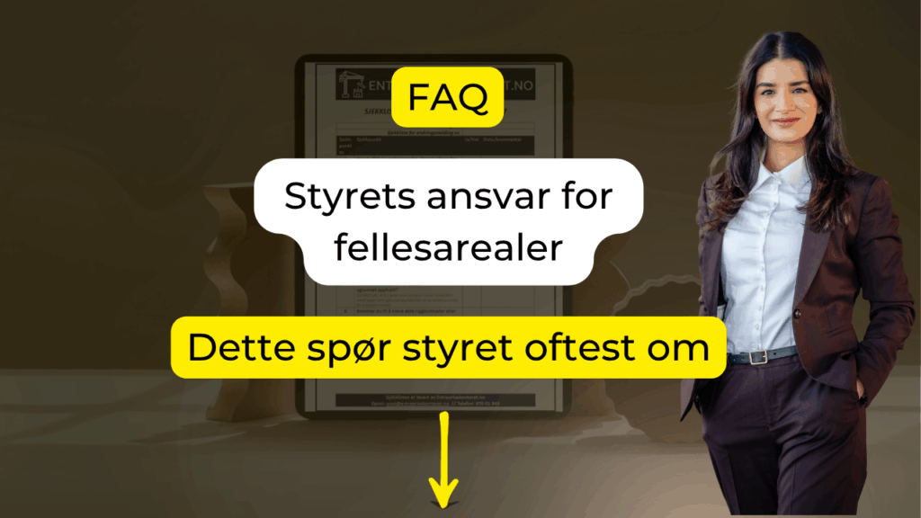 Ofte stilte sporsmal om ansvar for mangler ved fellesarealer